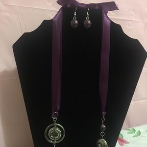 Brand new never used matching earrings & necklace